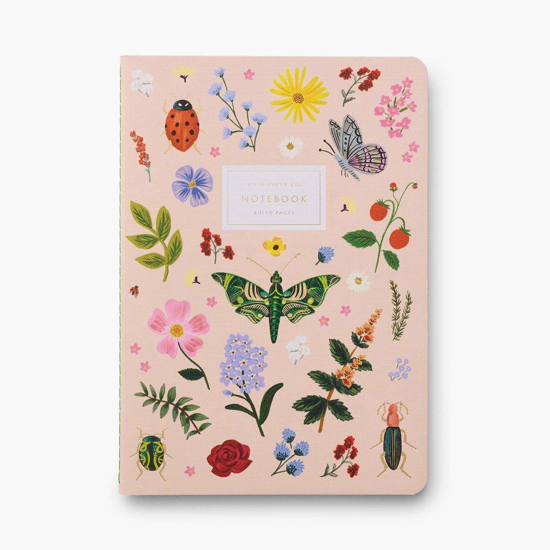 Rifle Paper Co. - Stitched Notebooks Set of 3 Notebooks | Lined | Curio