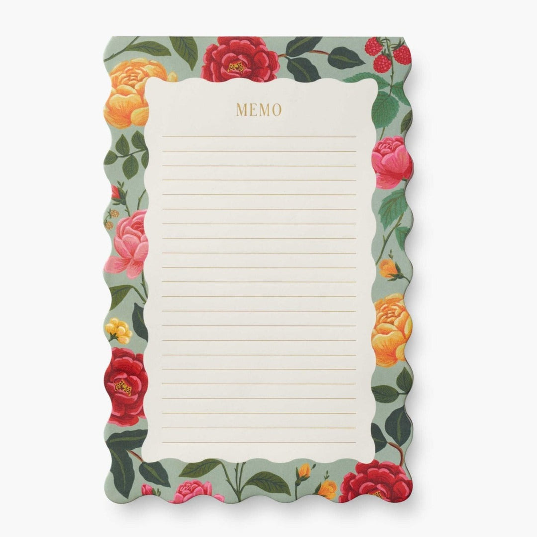 Rifle Paper Co. - Large Memo Notepad A5 Peacock