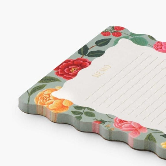 Rifle Paper Co. - Large Memo Notepad A5 Roses