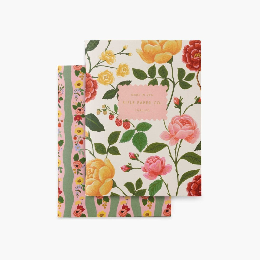 Rifle Paper Co. - Pocket Notebook Set of 2 A6 | Blank | Roses