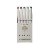 Sailor - Shikiori Calligraphy Brush Pen Set de 5 | Doble punta: Pincel y Fina | Set Invierno