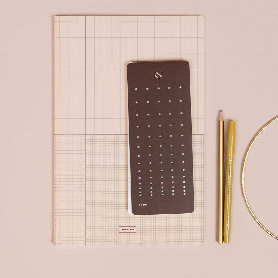 Tinne+Mia - Exercise Book A4 Set of 2 lined notebooks |  Icy Grid / Honey Grid