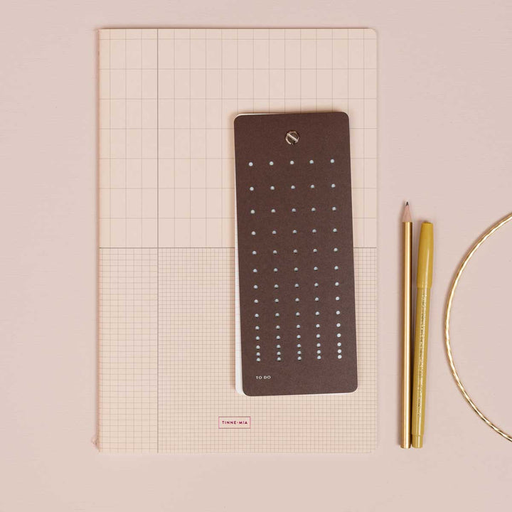 Tinne+Mia - Exercise Book A4 Set of 2 lined notebooks |  Icy Grid / Honey Grid
