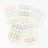 Hobonichi - Pegatinas Hobonichi Frame Stickers for dates