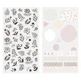 Midori - Pegatinas Sticker Collection Washi | Monotone Flower