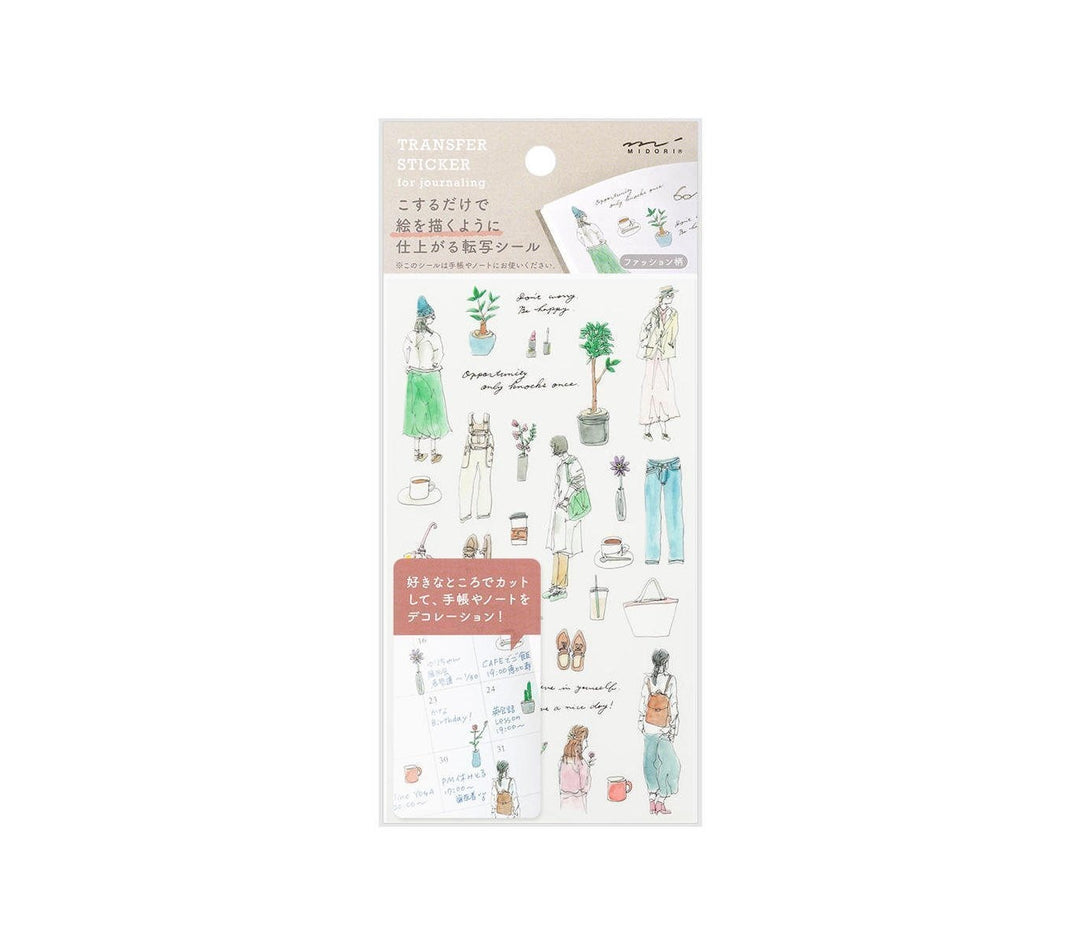 Midori - Pegatinas Transfer Sticker for Journaling | Fashion