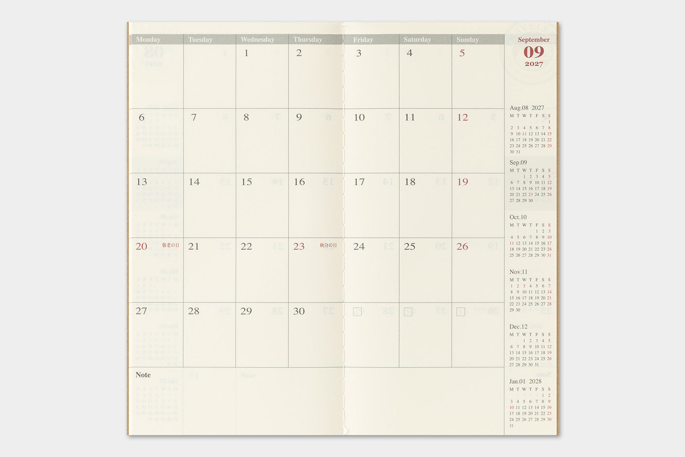 Agenda mensual 2027 | Regular | Monthly — imagen 6