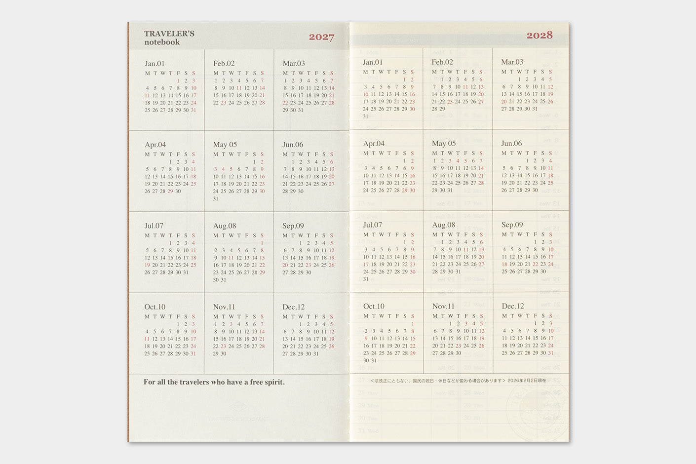 Agenda semanal vertical 2027 | Regular | Weekly Vertical — imagen 4