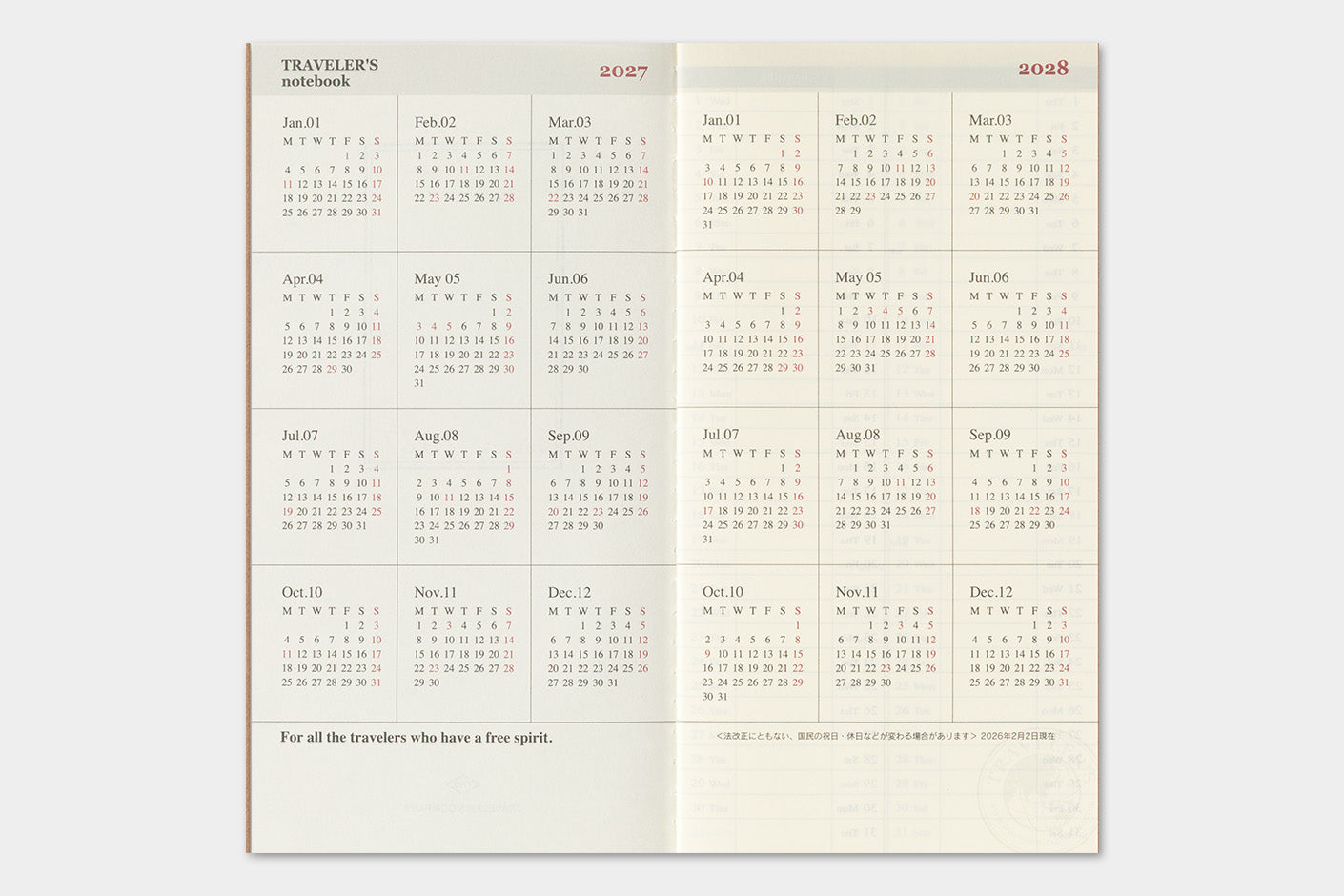 Agenda semanal vertical 2027 | Regular | Weekly Vertical — imagen 9