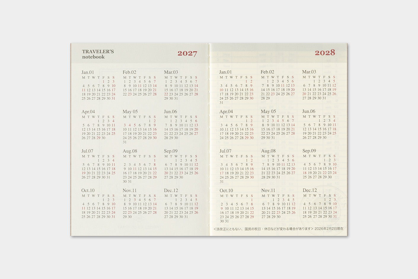 Agenda semanal 2027 | Passport | Weekly — imagen 4