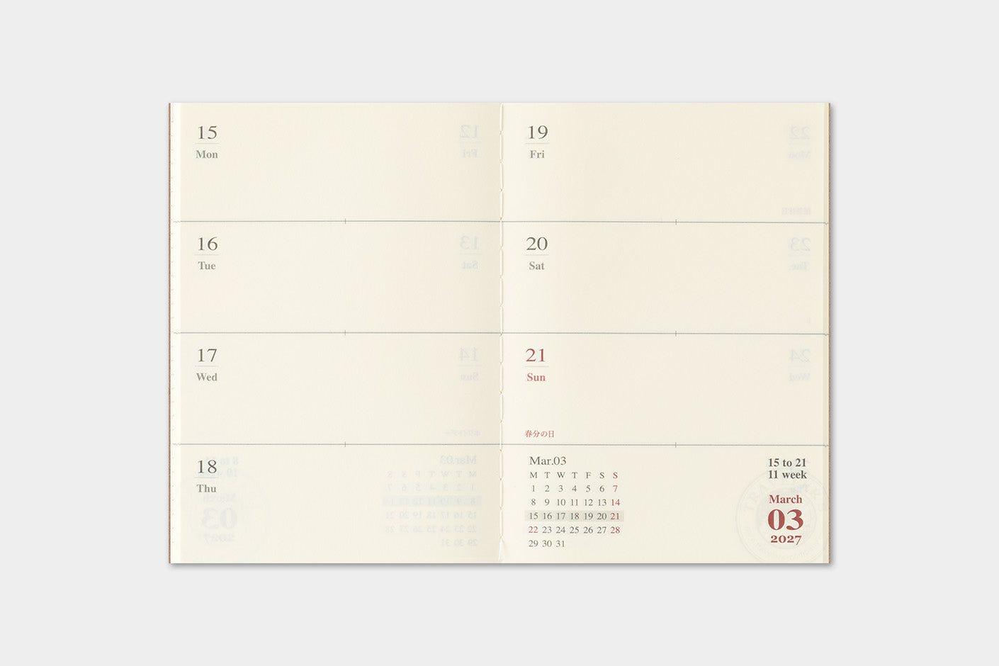 Agenda semanal 2027 | Passport | Weekly — imagen 6