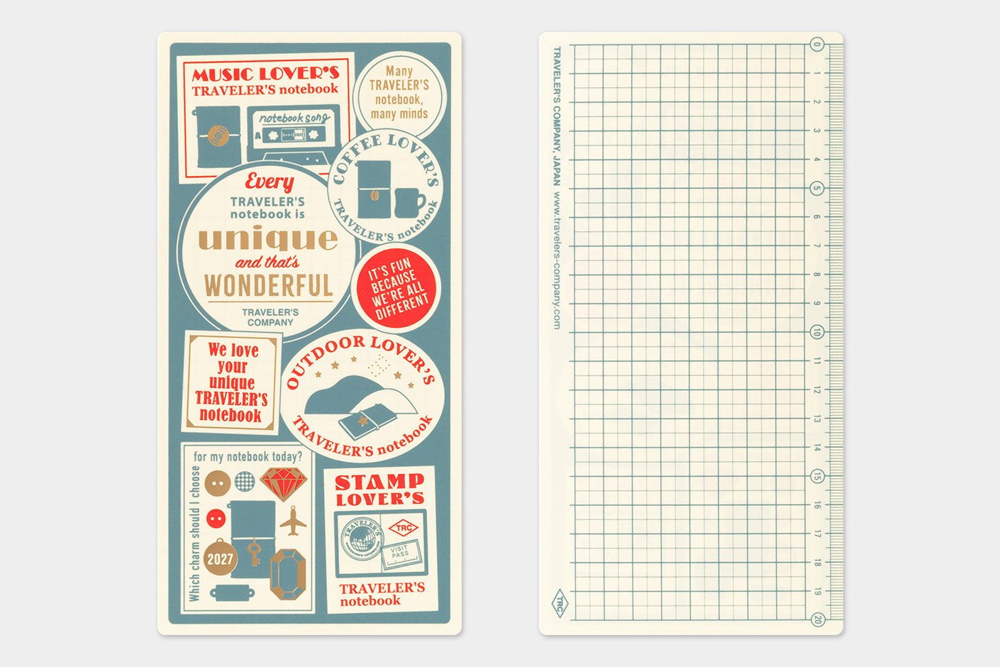 Plantilla de escritura 2027 | Regular | Plastic Sheet — imagen 1
