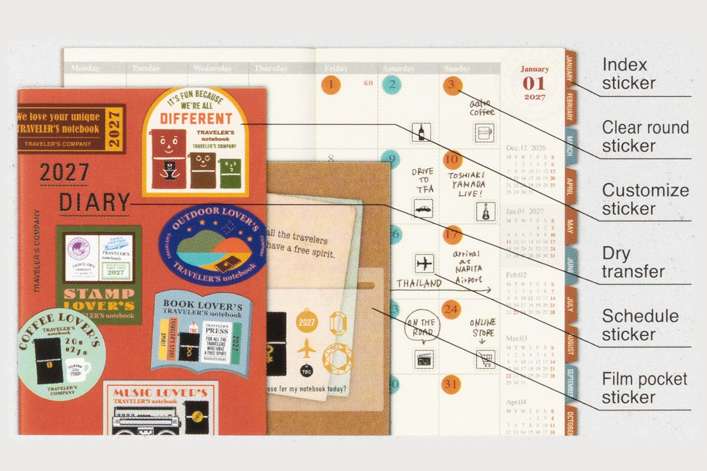 Set de pegatinas 2027 | Customized Sticker Set — imagen 8