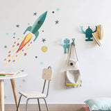 tresxics - Adhesivos de Pared  Cohete con Estrellas