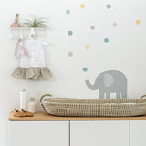 tresxics - Wall Adhesive Decorative Elephant Circles