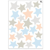 tresxics - Soft Star Wall Stickers | Gray