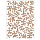 tresxics - Watercolor Leaf Wall Stickers | Brown