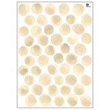 tresxics - Watercolor Circle Wall Stickers | Yellow