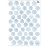 tresxics - Watercolor Circle Wall Stickers | Blue