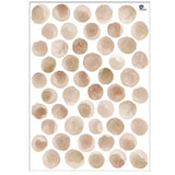 tresxics - Watercolor Circle Wall Stickers | Brown