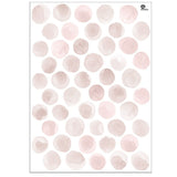 tresxics - Watercolor Circle Wall Stickers | Pink