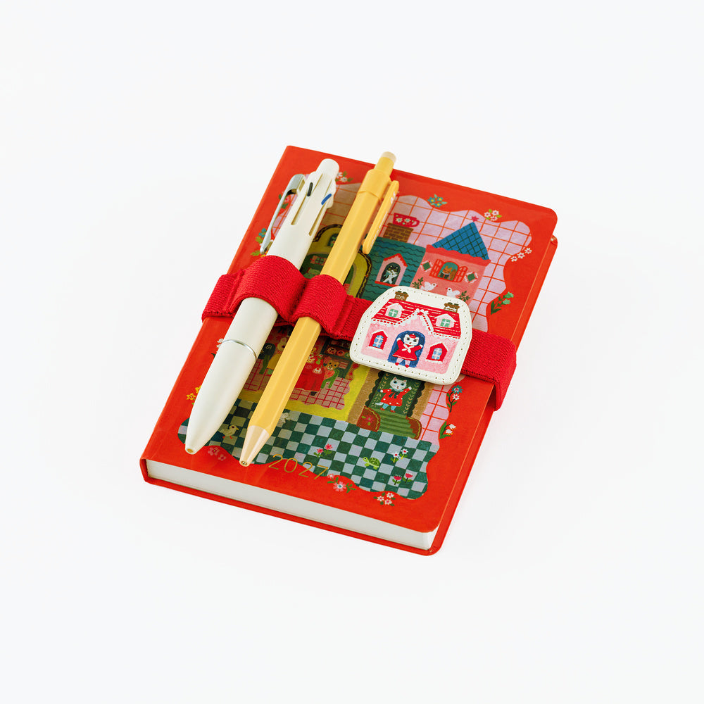 Hobonichi - Accesorio | Yumi Kitagishi: Book Band with Charm (White Cat) · detalle 2