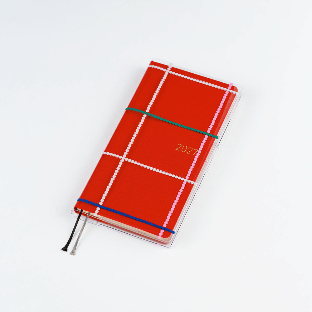 Hobonichi - Funda | Yoshie Watanabe: Clear Cover for Weeks (Dotted Plaid)