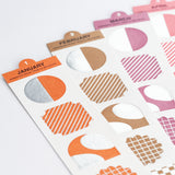 Hobonichi - Pegatinas | TSUKI no IRO: Bookmark-Style Foil-Pressed Stickers · detalle 3