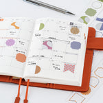 Hobonichi - Pegatinas | TSUKI no IRO: Bookmark-Style Foil-Pressed Stickers · detalle 6