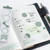 Hobonichi - Pegatinas | TSUKI no IRO: Bookmark-Style Foil-Pressed Stickers · detalle 7