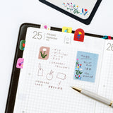Hobonichi - Notas adhesivas | Yoshie Watanabe: Sticky Notes (Petit Bloom) · detalle 3