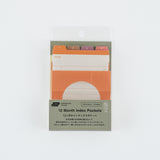 Hobonichi - Notas adhesivas | TSUKI no IRO: 12 Month Index Pockets · detalle 2
