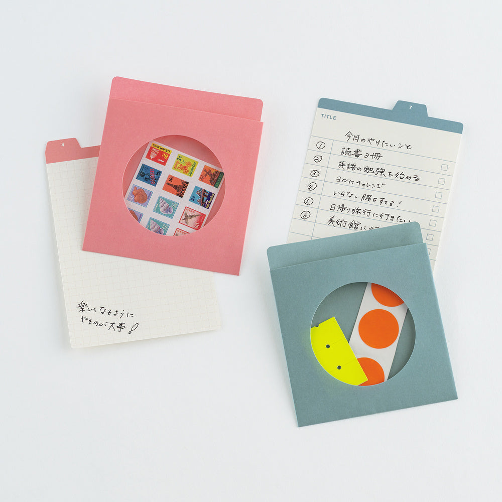 Hobonichi - Notas adhesivas | TSUKI no IRO: 12 Month Index Pockets · detalle 10