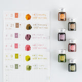 Hobonichi - Accesorio de escritura | Kakimori x TSUKI no IRO: Mini Ink Bottle Set (Jan-Jun) · detalle 6