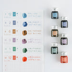 Hobonichi - Accesorio de escritura | Kakimori x TSUKI no IRO: Mini Ink Bottle Set (Jul-Dec) · detalle 7