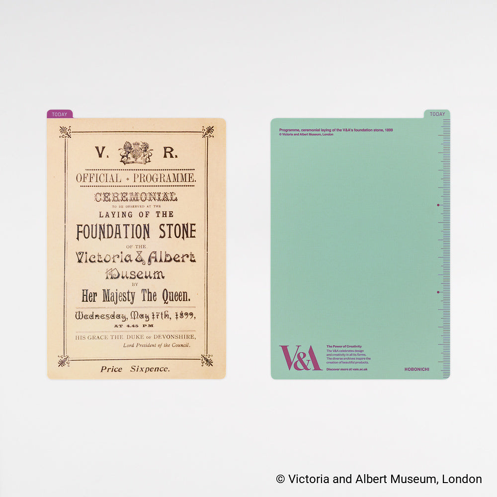 Hobonichi - Plantilla de escritura | V&A Series: Hobonichi Pencil Board for A6 Size (V&A’s Foundation Stone Programme) ·…