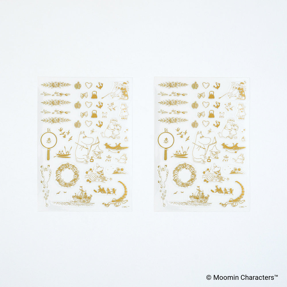 Hobonichi - Pegatinas | Moomin: Foil-Stamped Clear Stickers (Adventure Log) · detalle 2