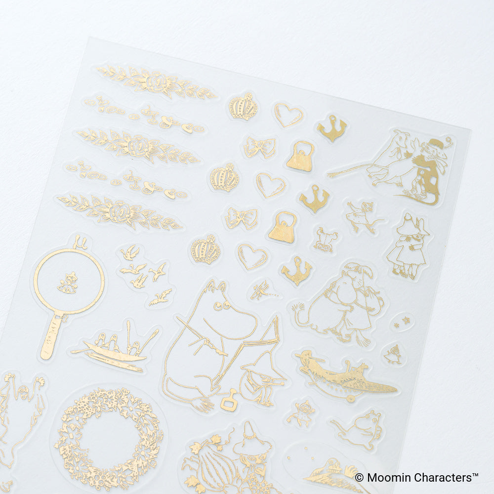 Hobonichi - Pegatinas | Moomin: Foil-Stamped Clear Stickers (Adventure Log) · detalle 3