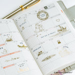 Hobonichi - Pegatinas | Moomin: Foil-Stamped Clear Stickers (Adventure Log) · detalle 4