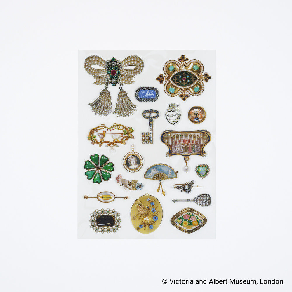 Hobonichi - Pegatinas | V&A Series: Almost Actual-Size Jewellery Stickers