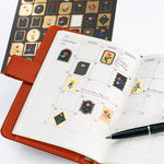 Hobonichi - Pegatinas | Yoshie Watanabe: Foil-Stamped Stickers (Petit Bloom) · detalle 4