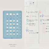 Hobonichi - Plantilla Hobonichi Stencil - Activities