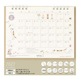 Midori - Calendario de sobremesa Ring M 2027 | Cat