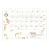 Midori - Calendario de sobremesa Ring M 2027 | Cat