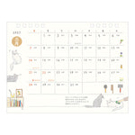 Midori - Calendario de sobremesa Ring M 2027 | Cat