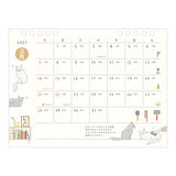 Midori - Calendario de sobremesa Ring M 2027 | Cat