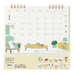 Midori - Calendario de sobremesa Ring M 2027 | Dog