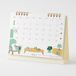 Midori - Calendario de sobremesa Ring M 2027 | Dog