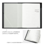 Midori - Agenda mensual Flat Diary A5 2027 | Black
