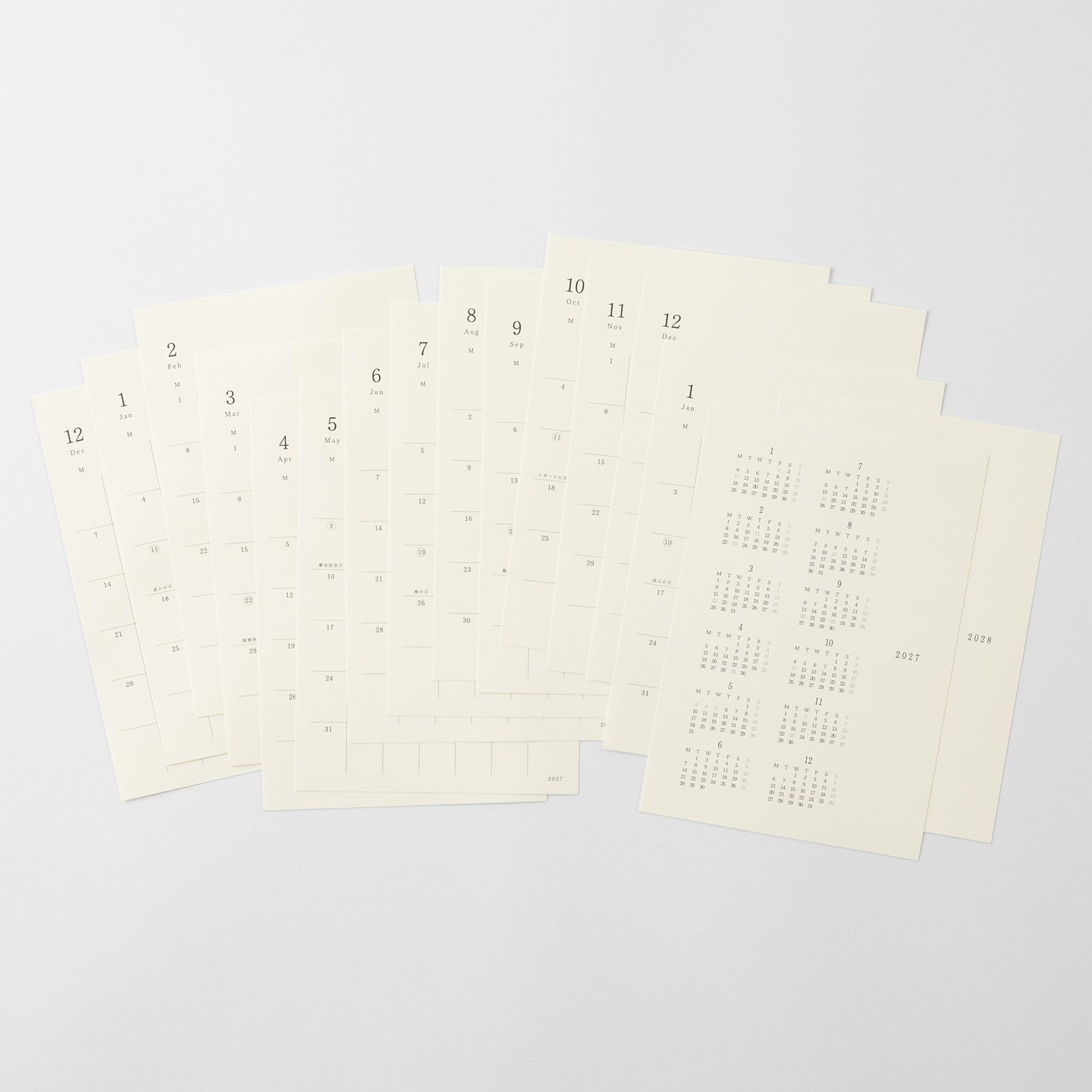 MD Product - Calendario adhesivo MD Diary Sticker 2027 | M